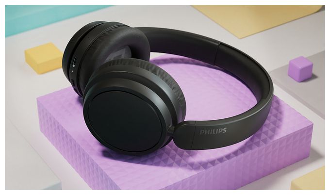 Ohraufliegender Bluetooth Kopfhörer kabellos 65 h Laufzeit  TAH4209WT/00 (Schwarz) 