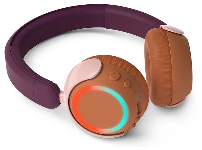 Ohraufliegender Bluetooth Kopfhörer kabellos 45 h Laufzeit (Orange, Violett, Rose) TAK4200MP/00 