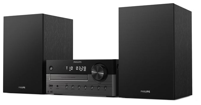 2 Kanäle Heim-Audio-Mikrosystem DAB, DAB+, FM 80 W Bluetooth (Schwarz, Dunkles Grau) TAM4505M2/12 