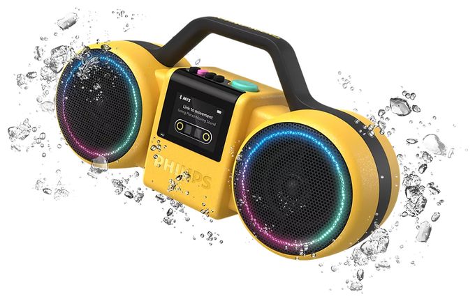 60 W Bluetooth Lautsprecher IP67 Laufzeit bis 24 h  TAMS60 The Roller (Gelb) 