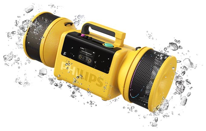 140 W Bluetooth Lautsprecher IP67 Laufzeit bis 24 h  TAMS80 The Tube (Gelb) 