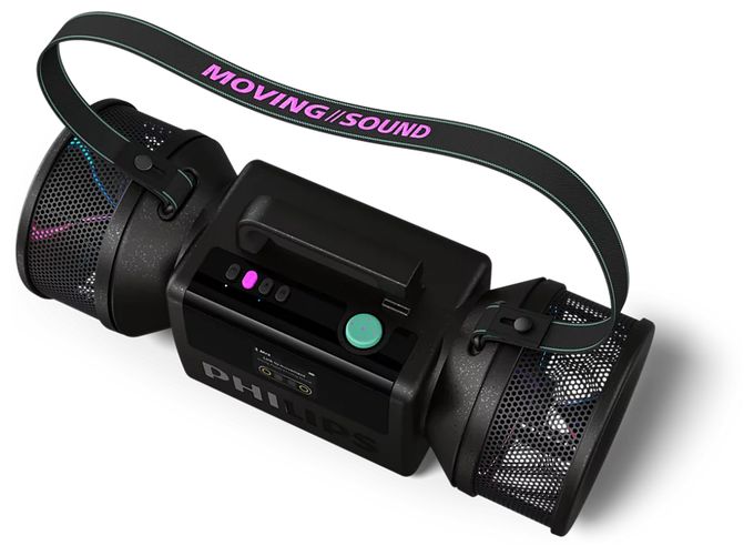 140 W Bluetooth Lautsprecher IP67 Laufzeit bis 24 h  TAMS80 The Tube (Schwarz) 