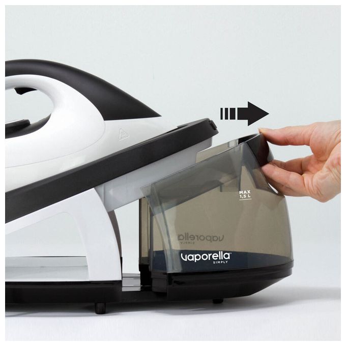 2200 W Dampfbügelstation 120 g/min  Vaporella Simply VS20.20 (Schwarz, Weiß) 