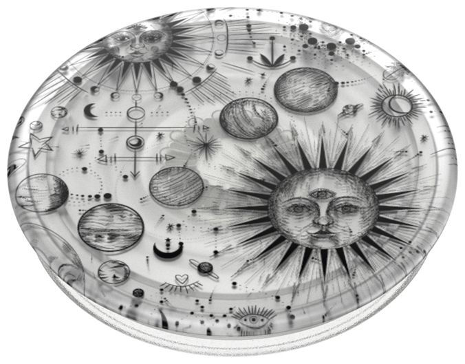 Fingerring für Universal (Schwarz, Grau, Durchscheinend) PlantCore Cosmic Sun 