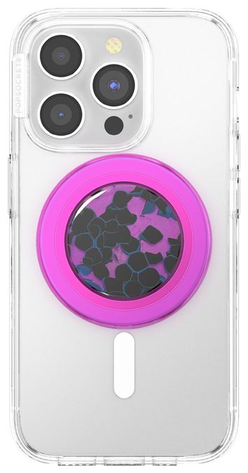 Fingerring  PopGrip Acetate Purple Prism (Schwarz, Violett) 
