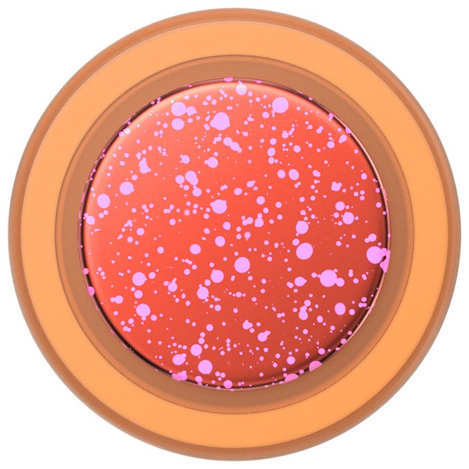 Fingerring  PopGrip Aluminum Clay Speckle (Orange, Rot) 