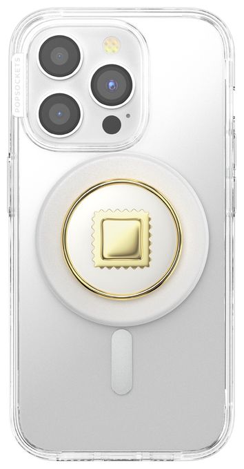 Fingerring (Gold, Transparent, Weiß) PopGrip Enamel Raviolo 