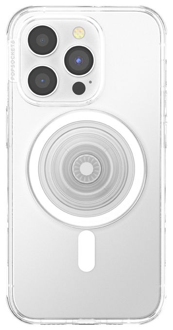 Fingerring für Apple iPhone 12+  PopGrip MagSafe Round (Transparent) 