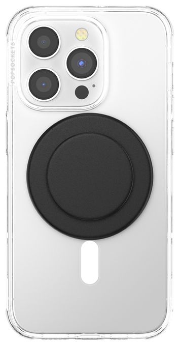 Fingerring für Apple iPhone 12+  PopGrip MagSafe Round (Schwarz) 
