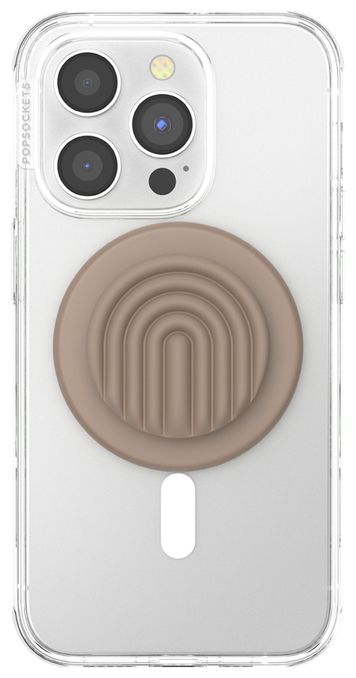 Fingerring für Apple iPhone 12+  PopGrip MagSafe Latte Curves (Beige) 