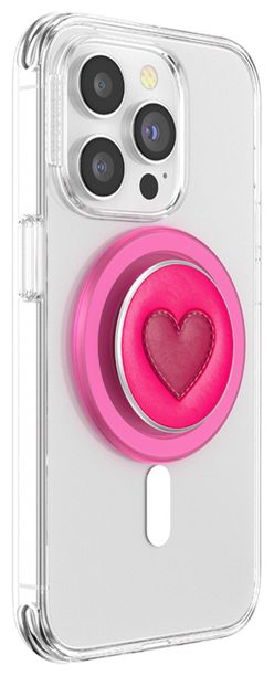 Fingerring  PopGrip MagSafe Stitched Sweet Heart (Pink) 