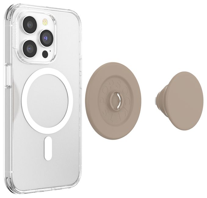 Fingerring Any MagSafe compatible case Any swappable PopTop All PopMounts sold today  PopGrip MagSafe Latte Soft Touch (Latte) 
