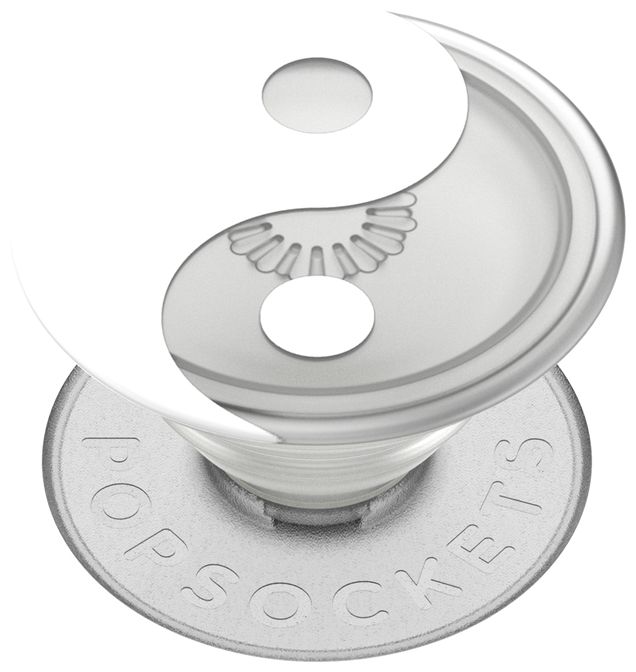 Fingerring für Jede Marke  PopGrip PlantCore Yin and Yang (Grau, Weiß) 