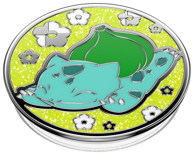 Fingerring für Universal  PopGrip Pokémon - Enamel Bulbasaur Nap (Mehrfarbig) 