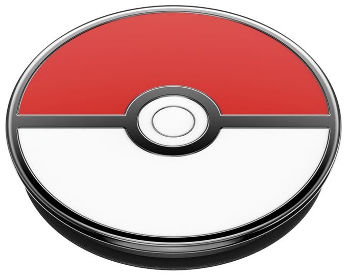 Fingerring für Universal  PopGrip Pokémon - Pokéball Enamel (Rot, Schwarz, Weiß) 