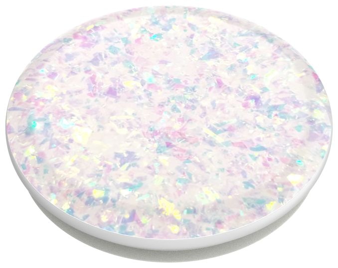Fingerring für Universal  PopGrip Premium Iridescent Confetti White (Mehrfarbig) 
