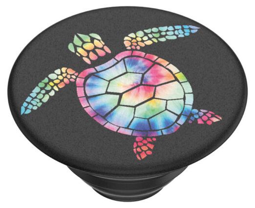 Fingerring für Universal  PopGrip Pshychedelic Turtle (Schwarz, Mehrfarbig) 