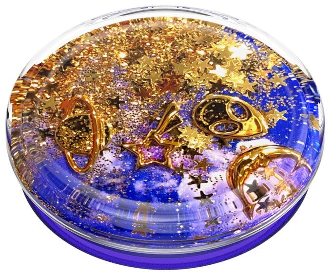 Fingerring für Universal (Blau, Gold, Violett, Weiß) PopGrip Tidepool Cosmic Escape 