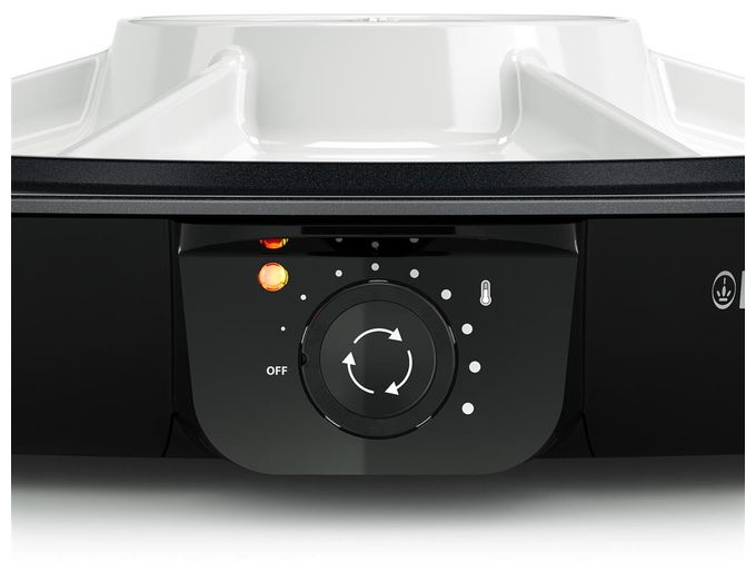 1 Zone(n) 1100 W mit 450 x 450 mm Fläche  103260 Chef Pirouette (Schwarz, Weiß) 