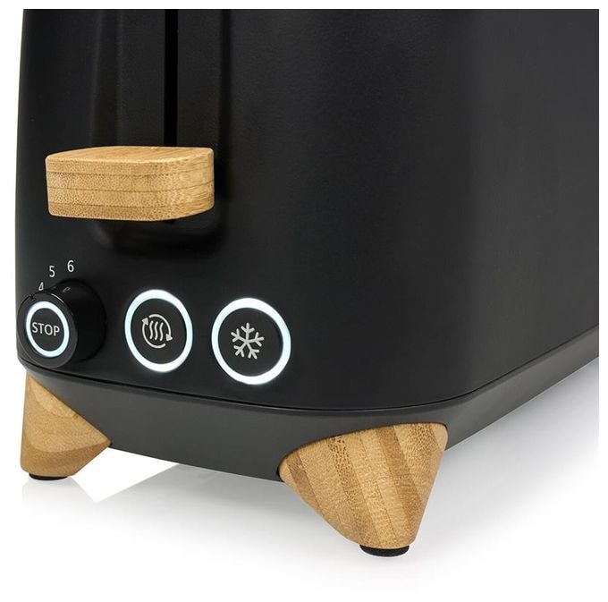 Toaster 1000 W 2 Scheibe(n) 6 Stufen (Schwarz, Silber, Holz) 142361 Pure 