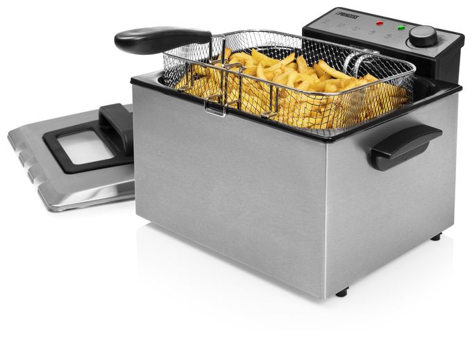 Doppel Fritteuse 5 l 3270 W  185000 (Schwarz, Edelstahl) 