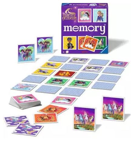 Kartenspiel bis zu 8 Spielern ab 3 Jahr(e) Memory Unicorn Academy 