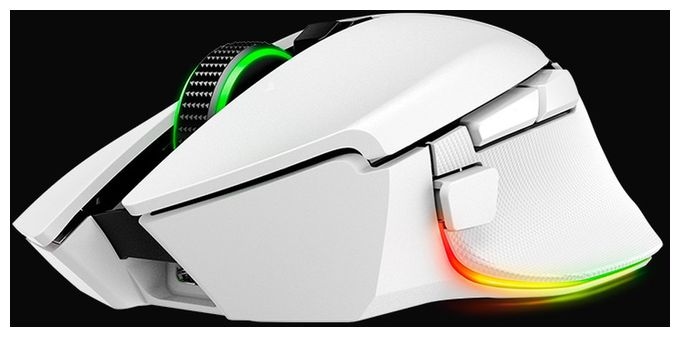 35000 DPI Gaming Maus Optisch  Basilisk V3 Pro (Weiß) 