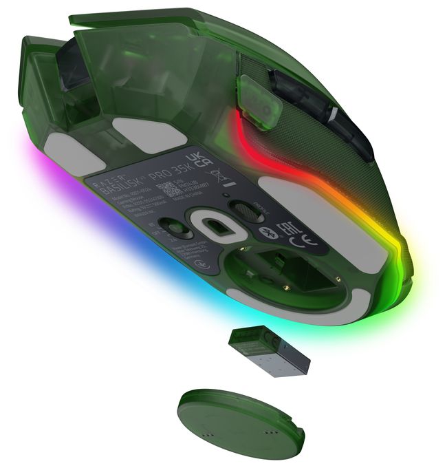 35000 DPI Gaming Maus Optisch  Basilisk V3 Pro (Grün) 