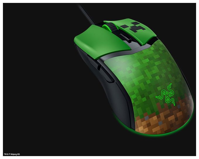 8500 DPI Gaming Maus Optisch  Cobra (Schwarz, Grün) 