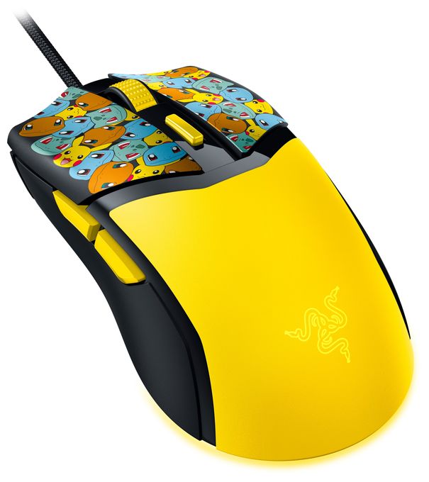 8500 DPI Gaming Maus Optisch  Cobra (Schwarz, Gelb) 