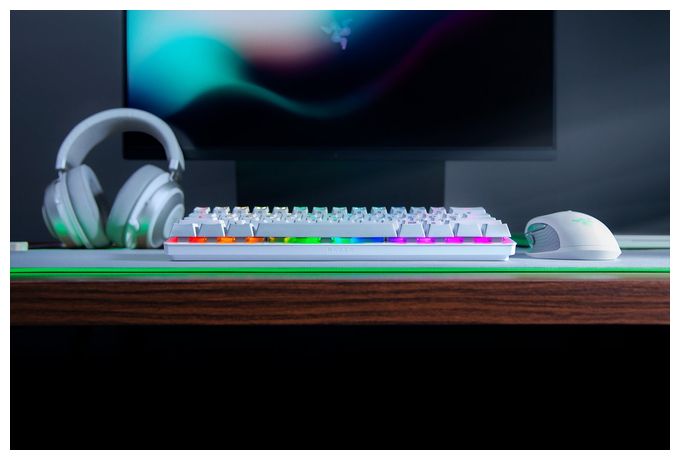RGB-LED Gaming Tastatur USB  Huntsman Mini (Weiß) 