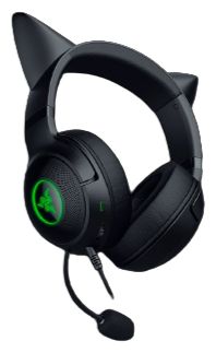 Over Ear Kopfhörer Kabelgebunden USB Typ-A  Kraken Kitty V2 (Schwarz) 