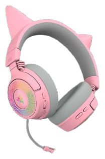 Over Ear Bluetooth Kopfhörer kabelgebunden&kabellos 70 h Laufzeit USB Typ-A  Kraken Kitty V3 Pro (Rose) 