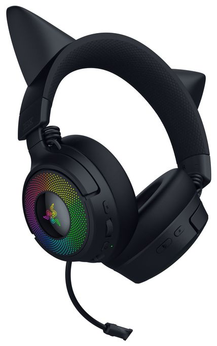Over Ear Bluetooth Kopfhörer kabelgebunden&kabellos USB Typ-A  Kraken Kitty V3 Pro (Schwarz) 
