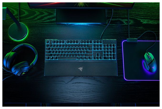 RGB-LED Gaming Tastatur USB  Ornata V3X (Schwarz) 