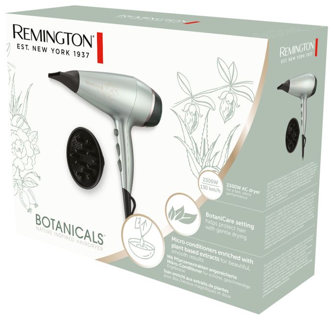 Haartrockner 2300 W  AC5860 Botanicals Serie (Schwarz, Silber) 