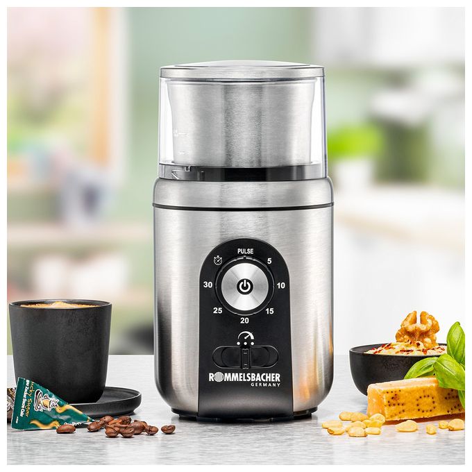 Zerkleinerer 200 W Edelstahl Behälter  EGK250 (Schwarz, Edelstahl) 