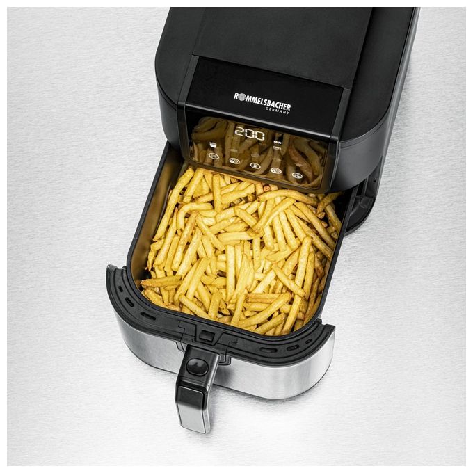 Heißluftfritteuse 5 l 1500 W  FRH1500 (Schwarz, Edelstahl) 