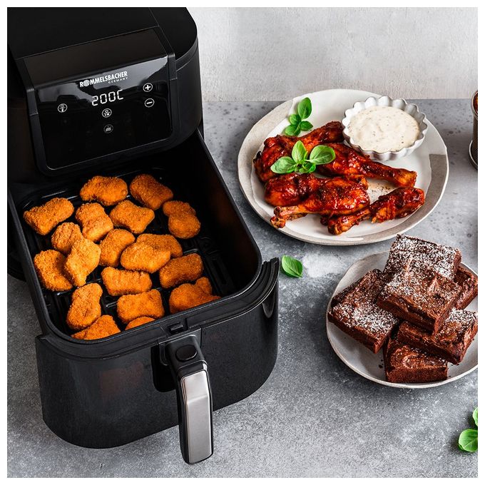 Heißluftfritteuse 8 l 1700 W  FRH1700XXL (Schwarz, Edelstahl) 