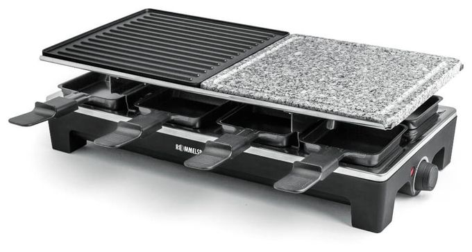 Raclettegrill für 8 Personen 1350 W  RCS1350 (Schwarz/Edelstahl) 