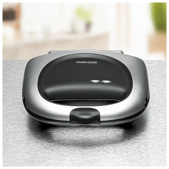 Sandwichmaker 1000 W für 4 Sandwiches  ST1000 (Schwarz, Silber) 