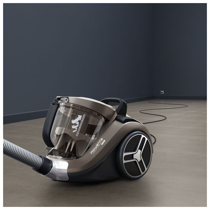 Bodenstaubsauger Beutellos 900 W  RO4B30 Compact Power XXL (Schwarz, Bronze) 