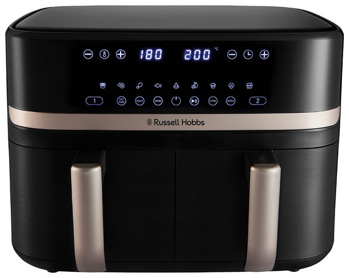 Doppel Heißluftfritteuse 9 l 2800 W  27680-56	SatisFry Dual Basket (Schwarz) 