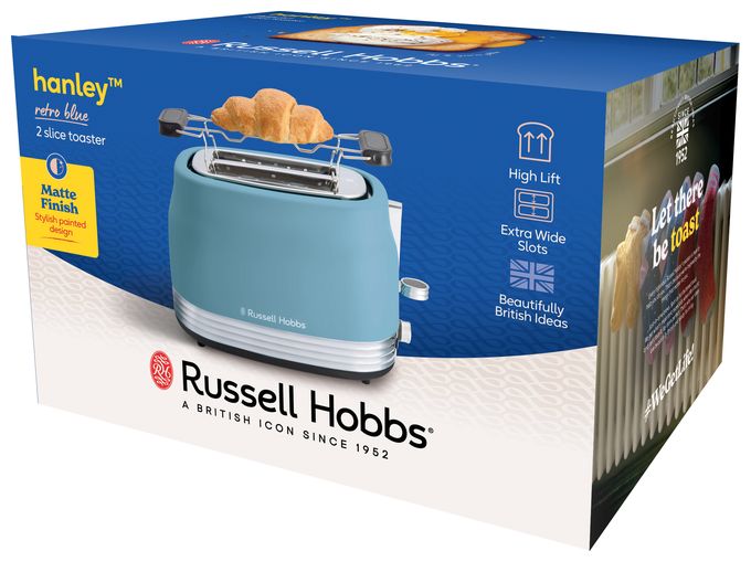 Toaster 900 W 2 Scheibe(n) 6 Stufen  28651-56 Hanley (Blau) 