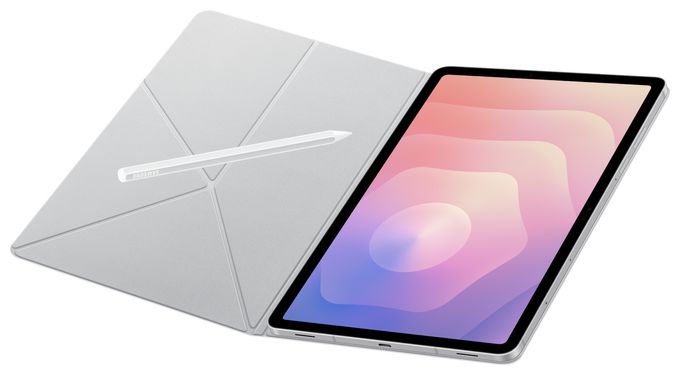 Cover für Samsung Galaxy Tab S11 bis 27,9 cm (11") Staubresistent mit Magnetverschluss (Weiß) Book 