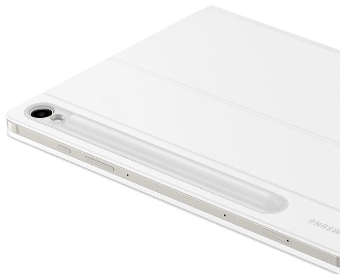 für Samsung Galaxy Tab S9, Galaxy Tab S9 FE bis 27,9 cm (11") Kratzresistent  Book Cover Keyboard (Weiß) 