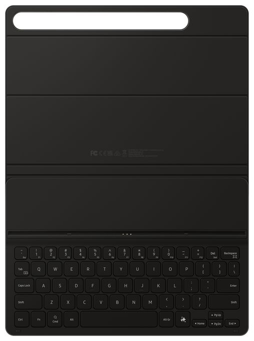 für Samsung Galaxy Tab S9, Galaxy Tab S9 FE bis 27,9 cm (11")  Book Cover Keyboard Slim EF-DX720 (Schwarz) 