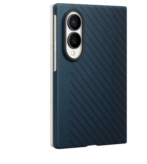 Cover für Samsung Z Fold8  Carbon Magnet Case (Blau) 