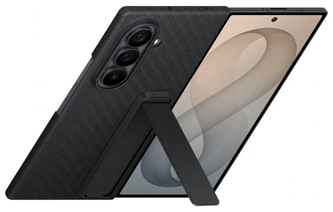 Cover für Samsung Z Fold8  Carbon Standing Case (Schwarz) 