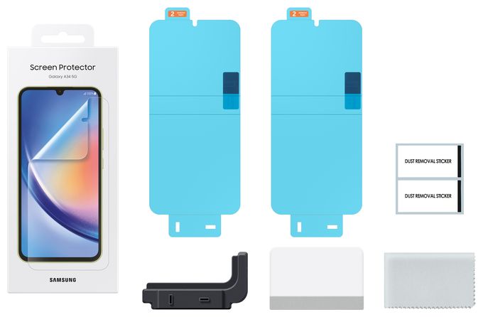 Klare Bildschirmschutzfolie für  Samsung Galaxy A34 Kratzresistent EF-UA346CTEGWW 